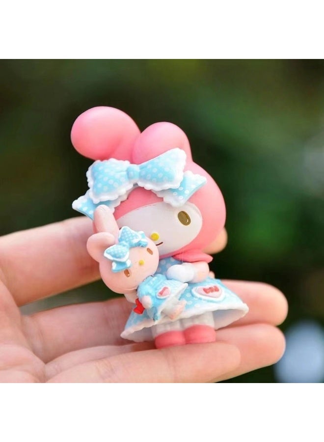 My Melody Tea Party Series Ornaments Six Exquisitely Crafted Uniquely Styled Collectibles with Charming Details - Image 4